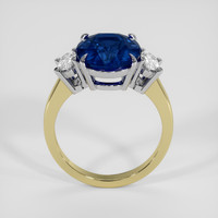 3.83 Ct. Blue Sapphire Ring, 18K White & Yellow 3