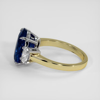 3.83 Ct. Blue Sapphire Ring, 18K White & Yellow 4