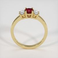 0.55 Ct. Ruby Ring, 14K Yellow Gold 3