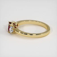 0.55 Ct. Ruby Ring, 14K Yellow Gold 4