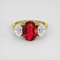 2.04 Ct. Ruby Ring, 14K Yellow Gold 1