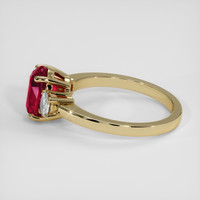 2.18 Ct. Ruby Ring, 14K Yellow Gold 4