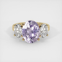 4.53 Ct. Sapphire Ring, 14K Yellow Gold 1