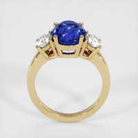 4.23 Ct. Blue Sapphire Ring, 18K Yellow Gold 3