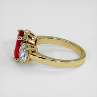 2.04 Ct. Ruby Ring, 18K Yellow Gold 4