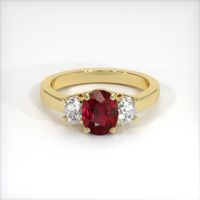 Ruby Ring 1.21 Ct., 18K Yellow Gold Preview