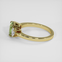 1.71 Ct. Yellowish Green Sapphire Ring, 18K Yellow Gold 4