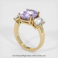 4.53 Ct. Sapphire Ring, 18K Yellow Gold 2