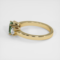 1.14 Ct. Bluish Green Sapphire Ring, 18K Yellow Gold 4