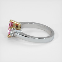 1.64 Ct. Pink Sapphire Ring, 14K Yellow & White 4