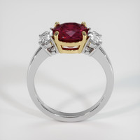 3.14 Ct. Ruby Ring, 14K Yellow & White 3