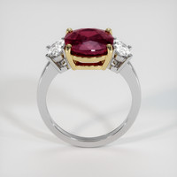 5.20 Ct. Ruby Ring, 14K Yellow & White 3