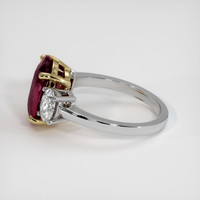 5.20 Ct. Ruby Ring, 14K Yellow & White 4