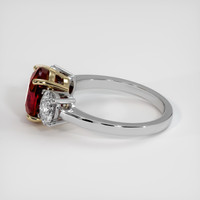 3.91 Ct. Ruby Ring, 14K Yellow & White 4