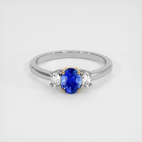 0.92 Ct. Sapphire Ring, 18K Yellow & White 1