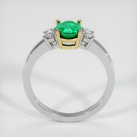 1.19 Ct. Emerald Ring, 18K Yellow & White 3