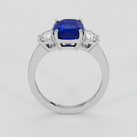 4.06 Ct. Blue Sapphire Ring, Platinum 950 3