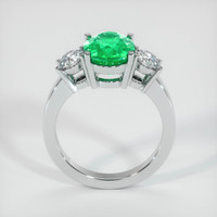 3.26 Ct. Emerald Ring, Platinum 950 3