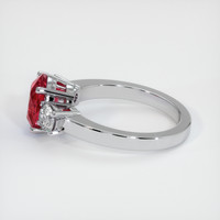 3.17 Ct. Ruby Ring, Platinum 950 4