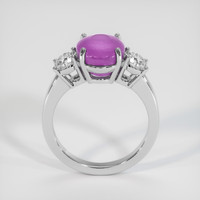 5.42 Ct. Purplish Pink Sapphire Ring, Platinum 950 3