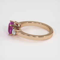 2.09 Ct. Pinkish Purple Sapphire Ring, 14K Rose Gold 4