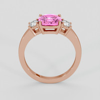 2.08 Ct. Pink Sapphire Ring, 18K Rose Gold 3
