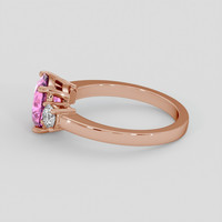2.08 Ct. Pink Sapphire Ring, 18K Rose Gold 4