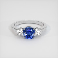 1.49 Ct. Blue Sapphire Ring, 10K White Gold 1