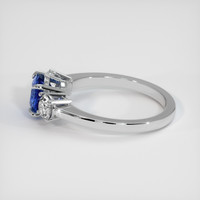 1.49 Ct. Blue Sapphire Ring, 10K White Gold 4