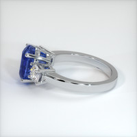 3.29 Ct. Blue Sapphire Ring, 10K White Gold 4