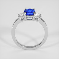 2.15 Ct. Blue Sapphire Ring, 10K White Gold 3