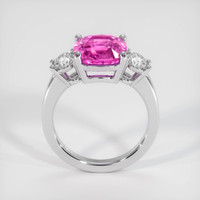 3.36 Ct. Purplish Pink Sapphire Ring, 14K White Gold 3