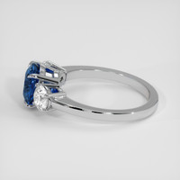 2.21 Ct. Blue Sapphire Ring, 14K White Gold 4