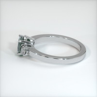 1.34 Ct. Sapphire Ring, 14K White Gold 4