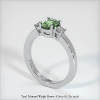 1.26 Ct. Sapphire Ring, 14K White Gold 2
