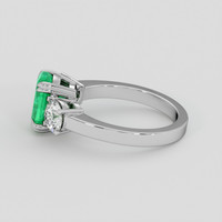 2.01 Ct. Emerald Ring, 18K White Gold 4