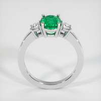 1.40 Ct. Emerald Ring, 18K White Gold 3