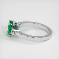 1.40 Ct. Emerald Ring, 18K White Gold 4