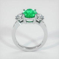 3.26 Ct. Emerald Ring, 18K White Gold 3