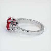 3.17 Ct. Ruby Ring, 18K White Gold 4