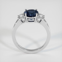 2.14 Ct. Blue Sapphire Ring, 18K White Gold 3
