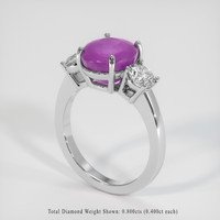 5.42 Ct. Sapphire Ring, 18K White Gold 2