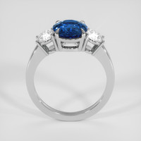 2.21 Ct. Blue Sapphire Ring, 18K White Gold 3