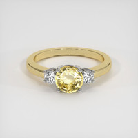 1.69 Ct. Sapphire Ring, 14K White & Yellow 1