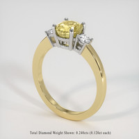 1.69 Ct. Sapphire Ring, 14K White & Yellow 2
