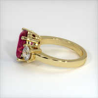 2.92 Ct. Pinkish Red Ruby Ring, 10K Yellow Gold 4