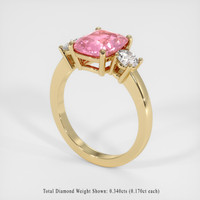 2.04 Ct. Sapphire Ring, 14K Yellow Gold 2