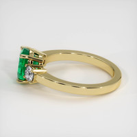 1.40 Ct. Emerald Ring, 18K Yellow Gold 4