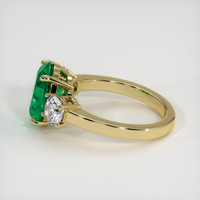 2.29 Ct. Emerald Ring, 18K Yellow Gold 4