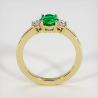 0.63 Ct. Emerald Ring, 18K Yellow Gold 3